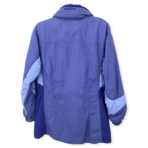 Columbia Jacket Womens Small Blue Core Interchange Hooded Full Zip Lined Pockets - Picture 5 of 6